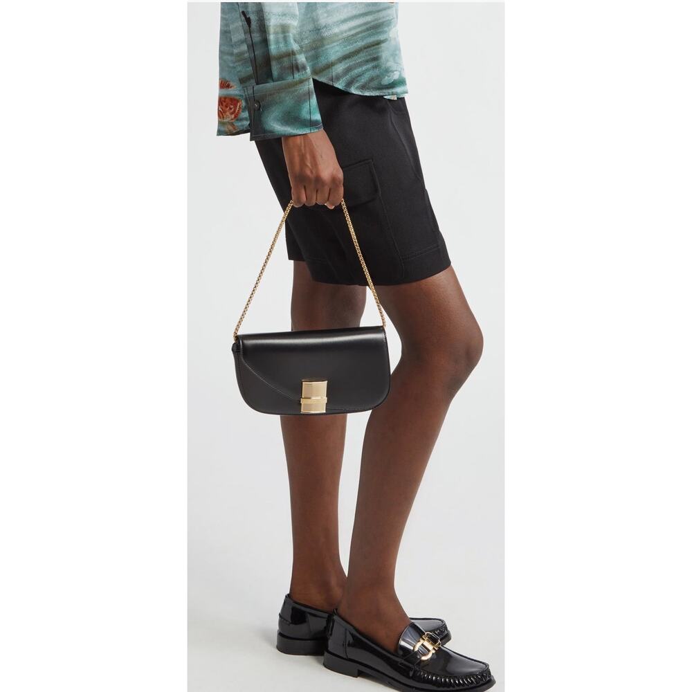 Ferragamo Small Fiamma Leather Crossbody Bag